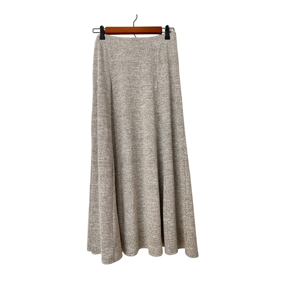 Gap Women’s Gold Skirt w. Metallic Threading Elastic Waist Size M Tall GUC
